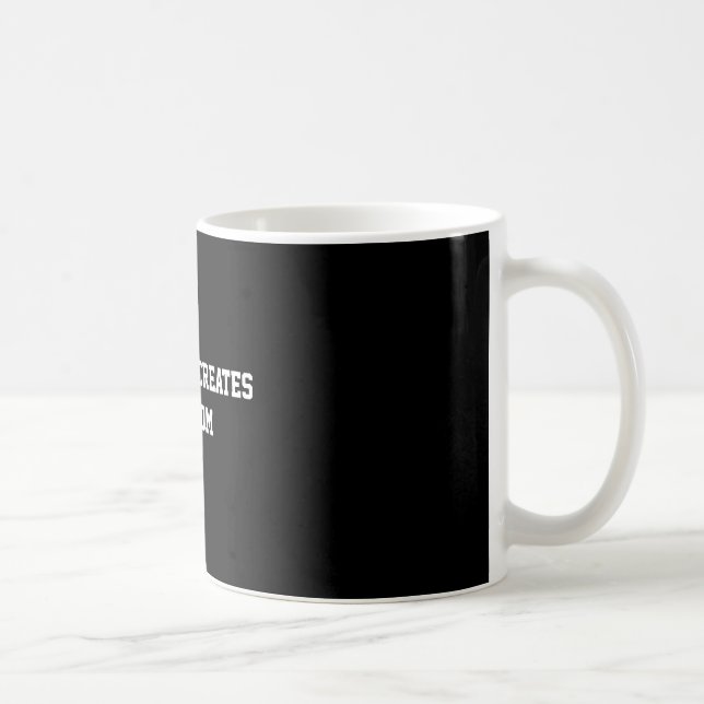 Discipline Equals Freedom Motivation Quote Coffee Mug (Right)