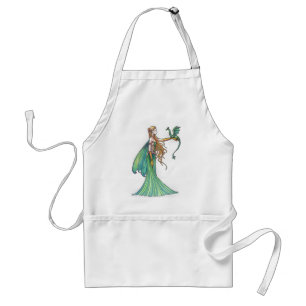 Discipline Green Fairy Dragon by Molly Harrison Standard Apron