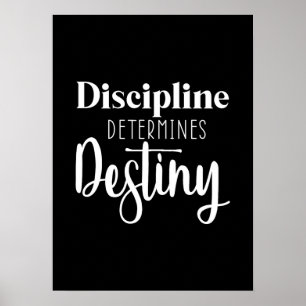 Discipline - Hustle, Gym, Success Motivational Poster