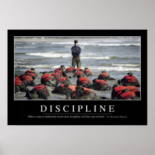 Discipline: Inspirational Quote Poster