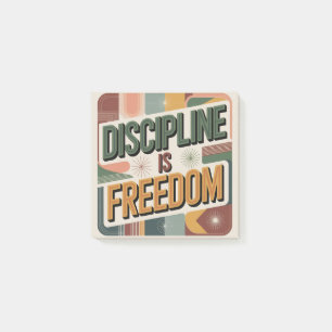 Discipline Is Freedom Post-it Notes
