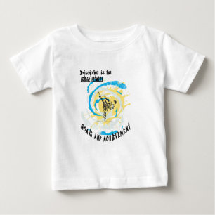 Discipline is the bridge between goals martial art baby T-Shirt