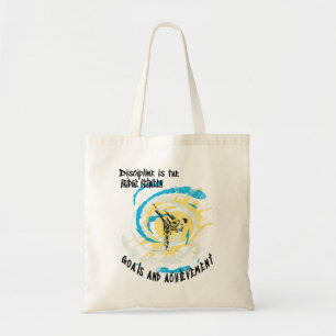 Discipline is the bridge between goals martial art tote bag
