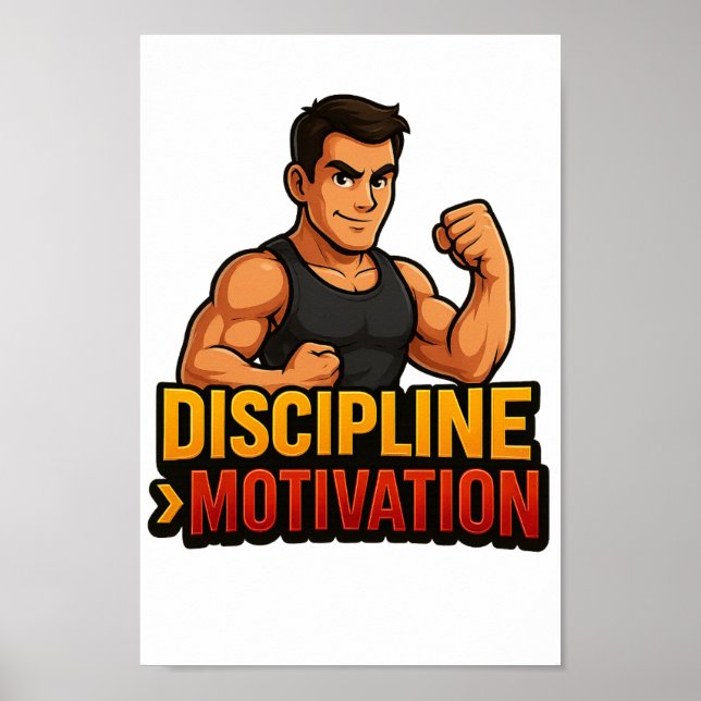 Discipline > Motivation Transfer Design PNG Poster (Front)