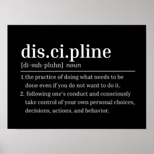 Discipline Motivational Gym Poster