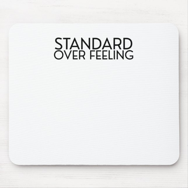 Discipline Over Motivation Minimalist Mouse Pad (Front)