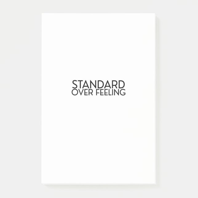 Discipline Over Motivation Minimalist  Post-it Notes (Front)