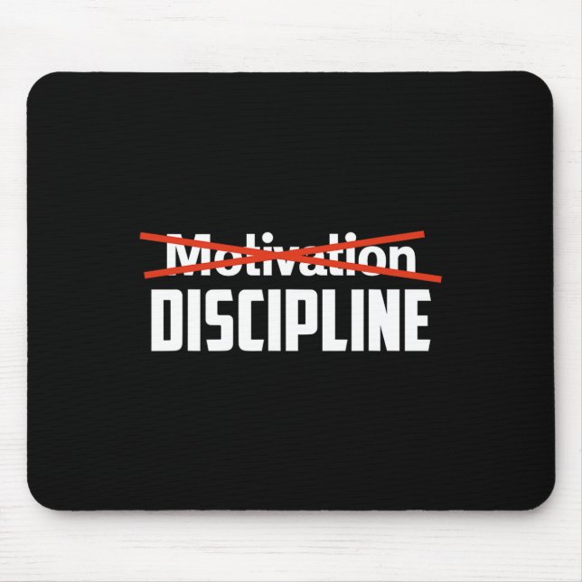 Discipline Over Motivation Sigma Grindset Resist S Mouse Pad (Front)