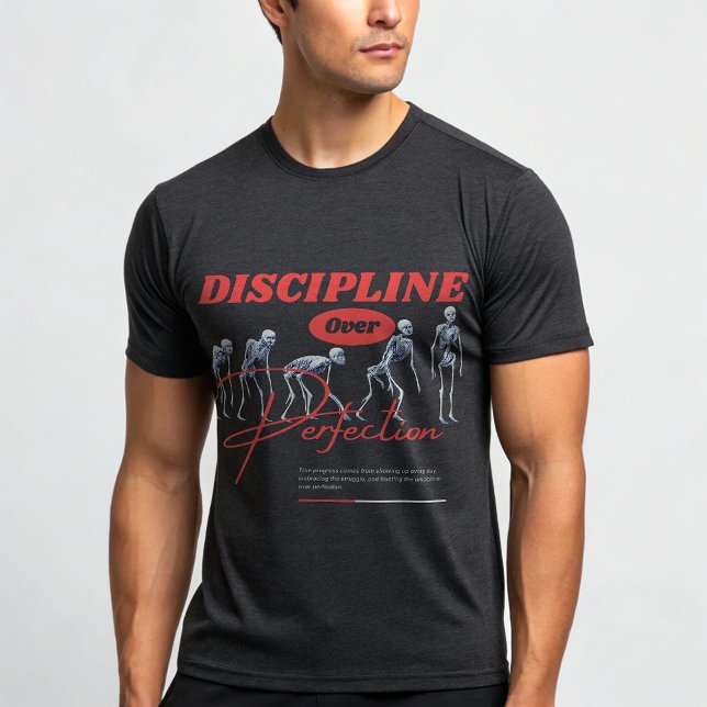 Discipline Over Perfection Gym T-Shirt | Streetwea (Creator Uploaded)