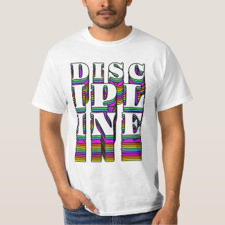 Discipline Retro Typography T-Shirt – Motivational