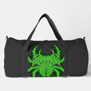 Discipline Spider Green Gym Bodybuilding Art Duffle Bag