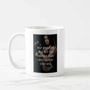 Discipline vs Motivation - Women's Gym Inspiration Coffee Mug