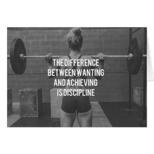 Discipline - Wanting vs Achieving, Women's Fitness