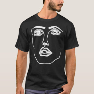 Disclosure Face Logo White   T-Shirt
