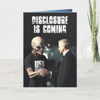 Disclosure Is Coming  Birthday V1 Holiday Card