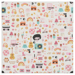 disco 1970s alien funky groovy fabric