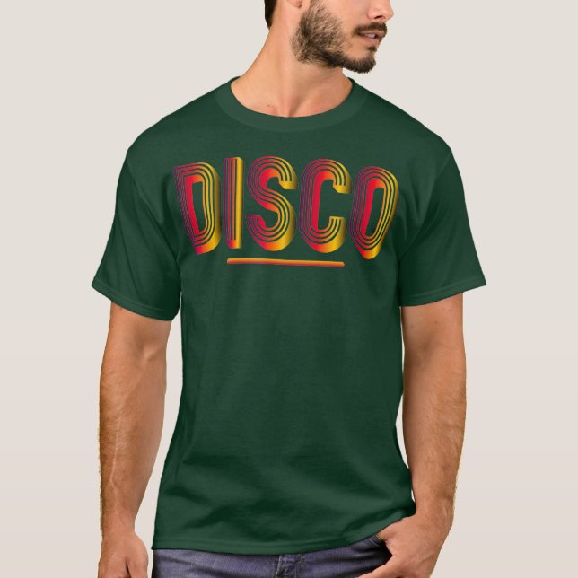 Disco 1970s Style Cool Light  Vintage Disco Tee (Front)