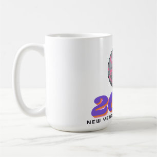 Disco 2027 New Years Eve Retro 70s Disco Ball Mug