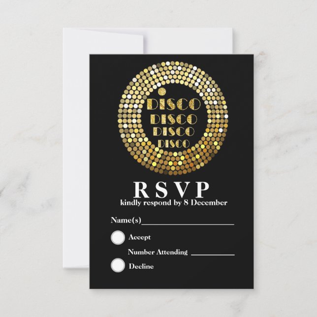 Disco 3.5" x 5" Response Card (Front)