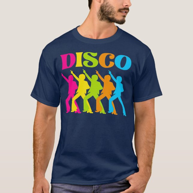 Disco 70s 1970s Seventies Costume Retro Dance T-Shirt (Front)