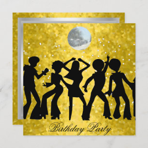 Disco 70's Birthday Party Invitation
