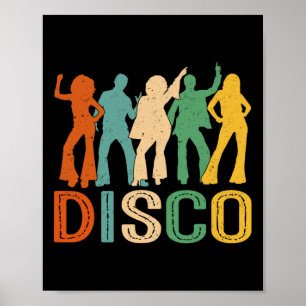 Disco 70s Disco Themed Shirt Vintage Retro Dancing Poster