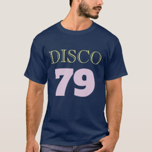 Disco 79 Blue Pop Art Music Entertainment Retro T-Shirt