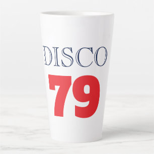 Disco 79 Pop Art Music Entertainment Retro Latte Mug