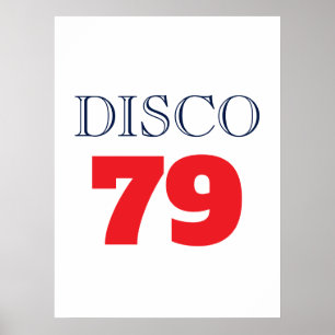 Disco 79 Pop Art Music Entertainment Retro Poster