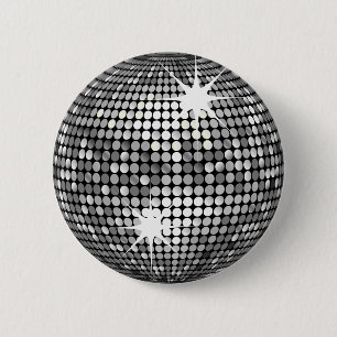 Disco Ball 6 Cm Round Badge