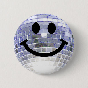 Disco Ball 6 Cm Round Badge