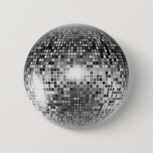 Disco Ball 6 Cm Round Badge