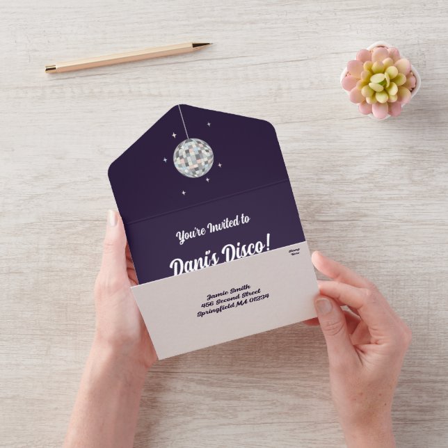 Disco Ball All In One Invitation (Video)