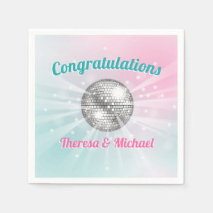 Disco Ball Baby Shower Napkin