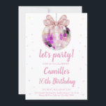 Disco Ball Birthday  Invitation<br><div class="desc">Disco Ball Birthday Invitation ANY AGE Disco Party Disco Birthday Disco Theme Party Dancing Queen Disco Invitation Disco Party Invite .
Invite family and friends to your birthday party with our customisable birthday party invitation  by adding a name & party details.</div>