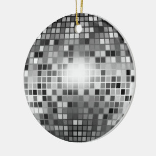 DISCO BALL CERAMIC ORNAMENT