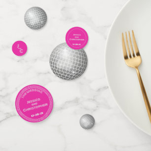 Disco Ball Confetti Personalised Groovy Purple