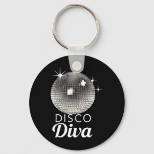 Disco Ball Disco Diva Queen3 Key Ring
