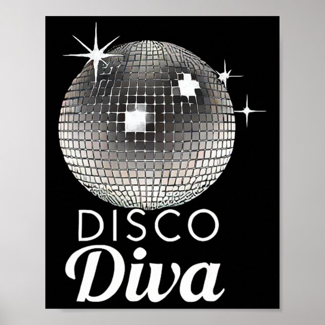 Disco Ball Disco Diva Queen3  Poster (Front)