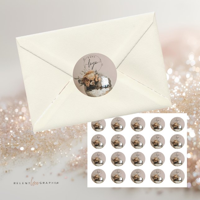 Disco Ball | Flowers |Aesthetic  Classic Round Sticker (Creator Uploaded)