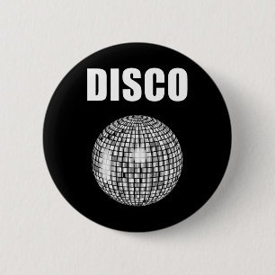 Disco Ball For Funky Soul Music Lovers 6 Cm Round Badge