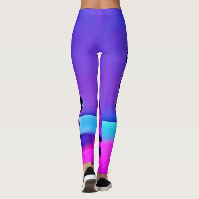 Disco Ball Fruit Leggings (Back)