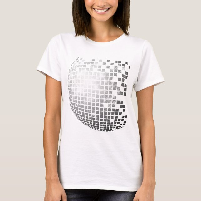 Disco Ball Fun Retro T-Shirt (Front)
