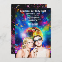 Disco Ball Galentine's Day Girls Party Night