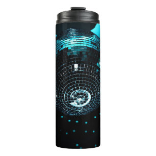 Disco Ball Glare, Nightclub Background. Thermal Tumbler