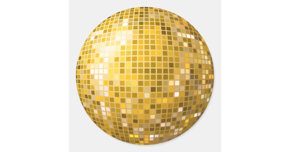 disco ball gold sticker zazzle com au ugly christmas sweater balls