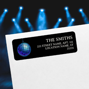 Disco Ball Halloween Return Address Label