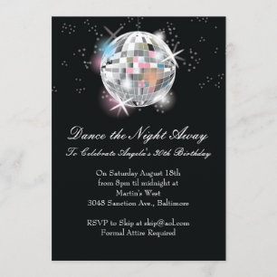 Disco Ball Invitations