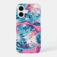 Disco Ball iPhone Case Pink Blue Y2K