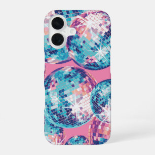 Disco Ball iPhone Case Pink Blue Y2K